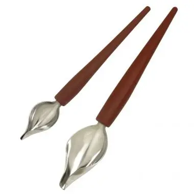 Louis Tellier Deco spoon, Water-Based Stainless Metal Steel spoon and silicone handle, PLU03M