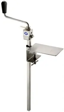 Louis Tellier Stainless Steel manual can opener, NF food hygiene, Table clamp, 550 mm, OXV55