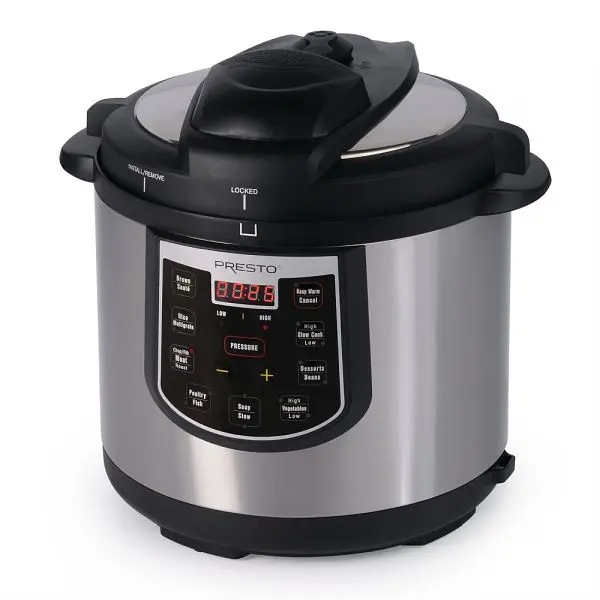 Presto Instant 6-Quart Programmable Electric Pressure Cooker Plus, 02141