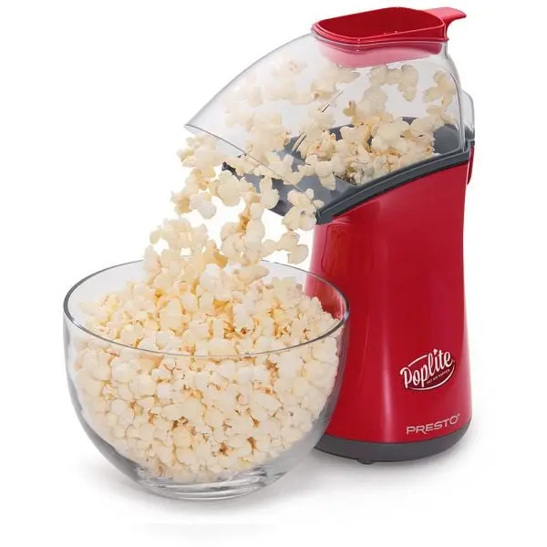 Presto Poplite Hot Air Corn Popper, Cherry Red, 04863