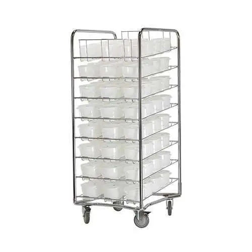 Proluxe Protected Mobile Dough Cart Containers and Lids, DC96