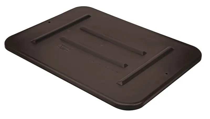 Quantum Storage Systems Bussing Tub Lid, 22x16-1/2x3/4", FSB-20155R, PP, brown, Quantity: 12 pieces, FSB-L2216BN