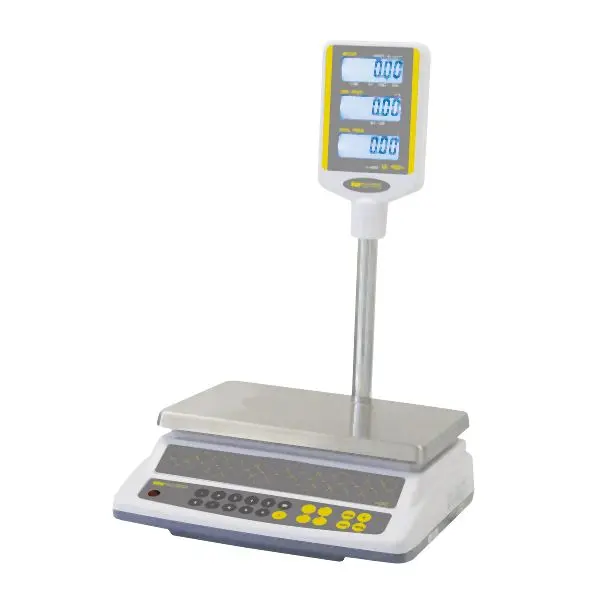 Skyfood Textured Scale, Price Computing, pole display, 60 Pound. capacity, CK-P60PLUS
