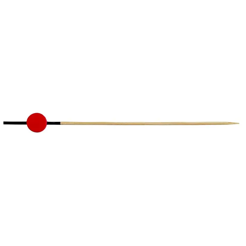 Solia Bamboo Black & Red 4.7" Skewers, Case 2000 Pieces, VO12000c