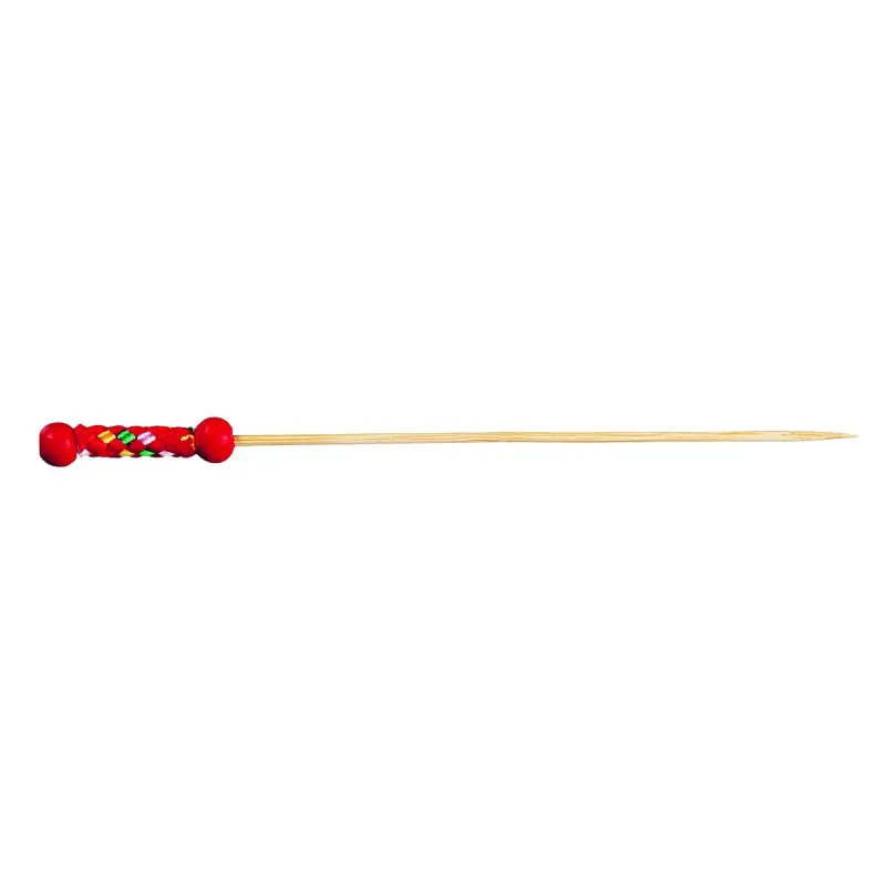 Solia Bamboo Cherry Red Pearl 4.7" Skewers, Case 2000 Individual, VO11801c