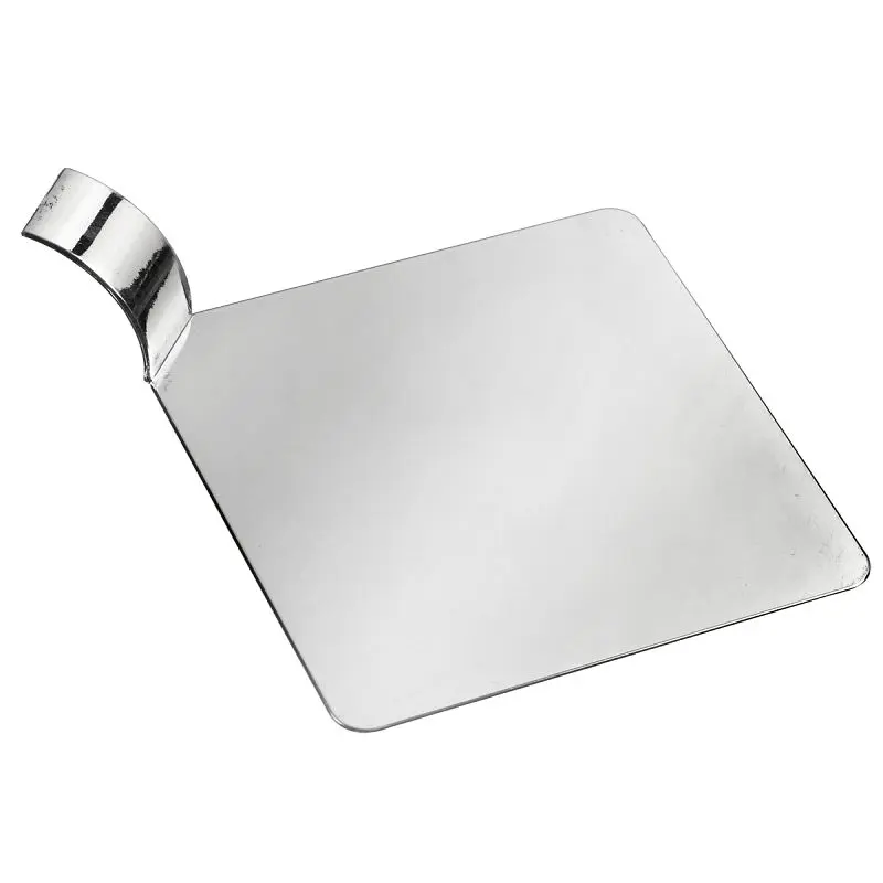 Solia Expert Square 3.1" Palet Dish Silver Metallized, Case 1000 Pieces, PS32254c