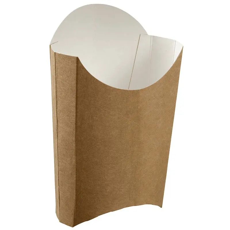 Solia French Fries pocket Kraft 5.3 Inch L x 3.3 Inch W x 6.3 Inch H, Case 1200 Pcs, ES31260c