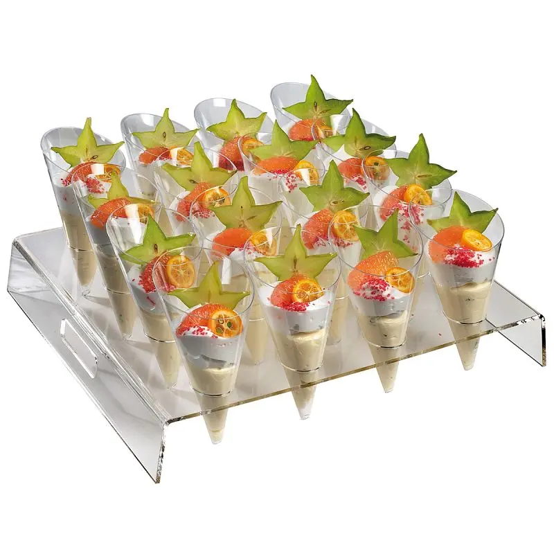 Solia Industrial Square Buffet Presentation 16 Large Cones, Case 1 Piece, SC00016c