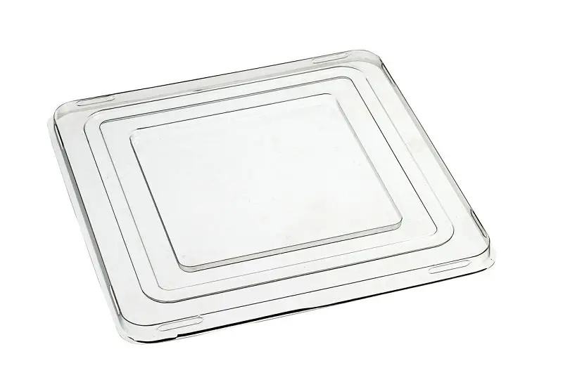 Solia Lid Flat See-Through Transparent Salad Bowl VF42210, Case 50 Pieces, VF42218c