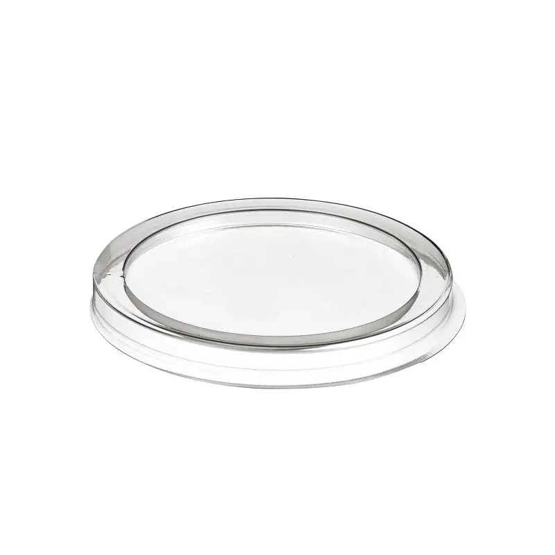 Solia PET PVC Flat Lid Bamboo Fiber ES31292, Case 500 Individual, ES31298c
