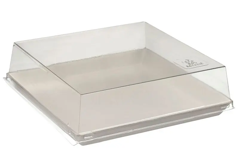 Solia PET Transparent Lid Quartz Bagasse Plate VF45030, VF45031, Case 200 Pieces, VF45039c