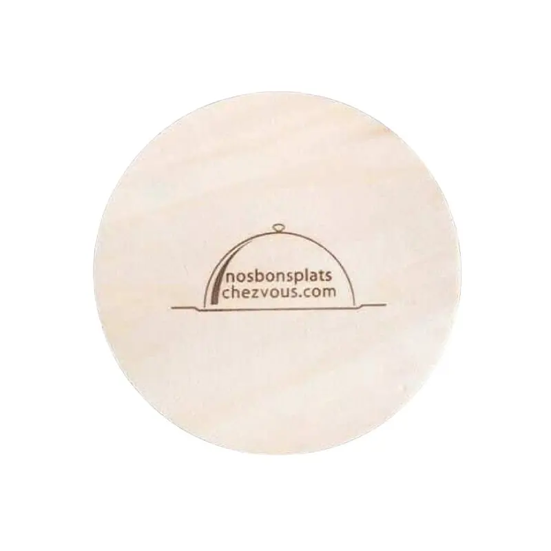 Solia Wooden Round Box Lid and Baking Paper Dia 100mm H40mm, Case 240 Each, WA50061_Nc