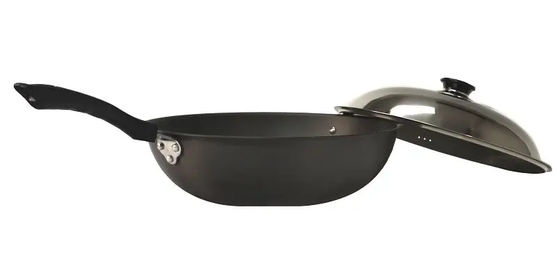 Sunpentown Powerful 13.4" Hard Anodized Wok, SK-7342