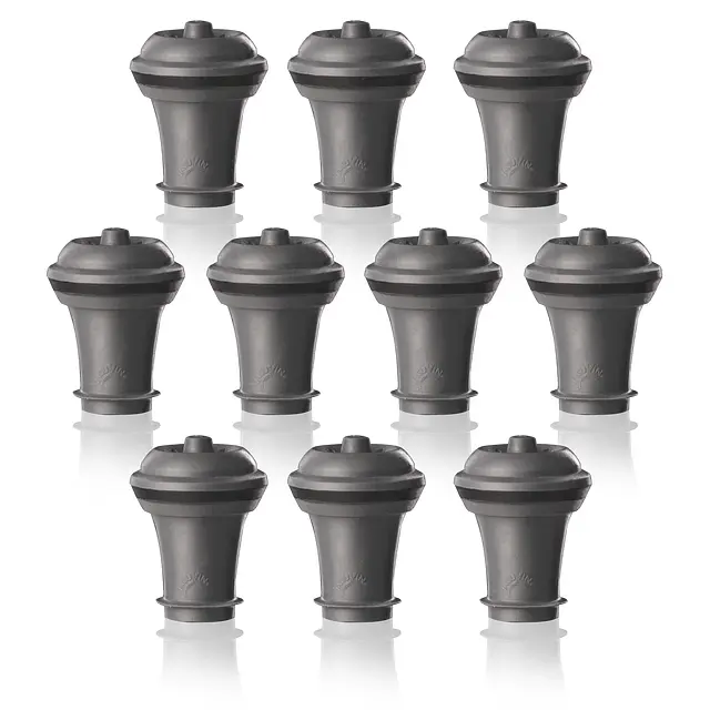 Vacu Vin Vacuum Wine Stoppers Bulk Grey, Bag 10, 0883060