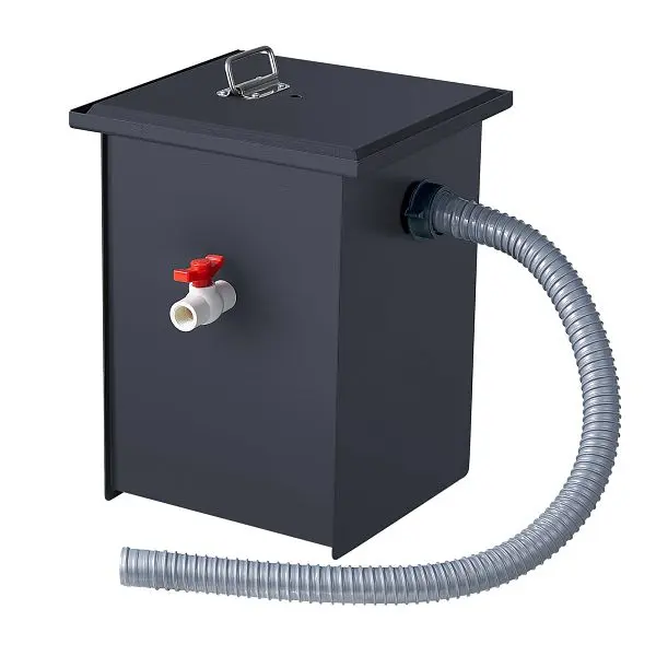 VEVOR 8lbs Commercial Grease Interceptor Trap Carbon High-Carbon Steel Waste Water Filter, YSFLQCRKHSTG7ZYULV0