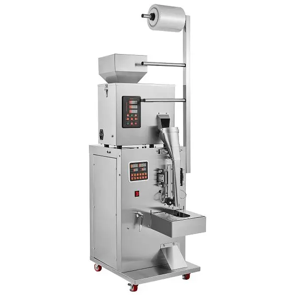 VEVOR Automatic Particle Packaging Machine, 0.002-0.22lbs/1-100g, Powder Filler Machine Tea Seeds Grains Flour Beans Glitt...