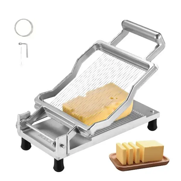VEVOR Cheese Cutter Wire Cheeser Butter Cutting 0.2" Ultra-Thin Cheese Slicer, MBNLQPJBXGLHS8682V0