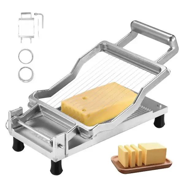 VEVOR Cheese Cutter Wire Cheeser Butter Cutting 0.39" & 0.78" Cheese Slicer, MBNLQPJBXGLHGDNRMV0