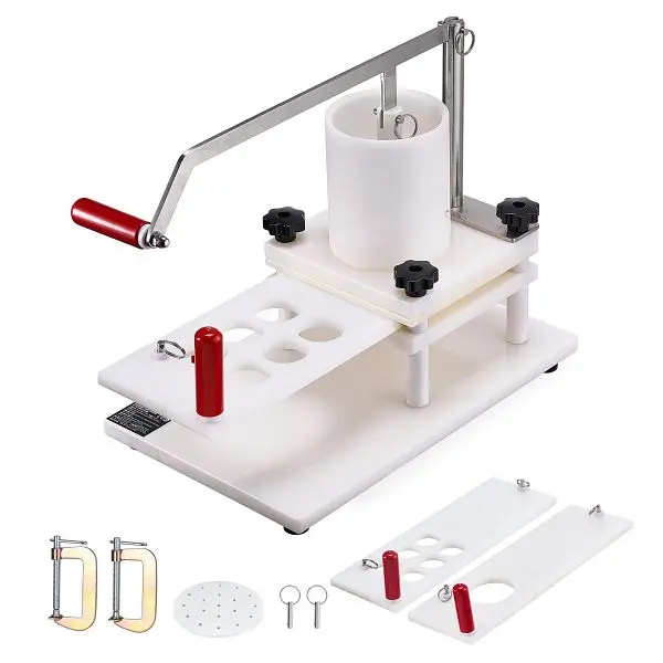 VEVOR Commercial Burger Patty Maker, 3 Convertible Mold (2/4/5-inch) Manual Beef Patty Maker, HBRBJBSPE150BTVZ6V0