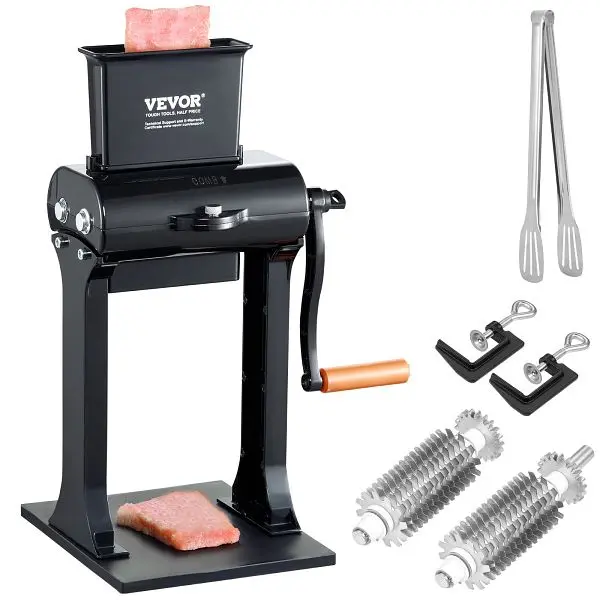 VEVOR Commercial Meat Tenderizer, Quick and Easy Manual Operation Kitchen Tool, 5.8" Feed Port, SDRNJ5YCYZLQQTAF7V0
