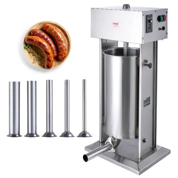 VEVOR Diamond-Pattern Electric Sausage Stuffer 25 L Vertical Meat Stuffer 304 Stainless Steel, DDLSBXGGCJ25A6NKXV1