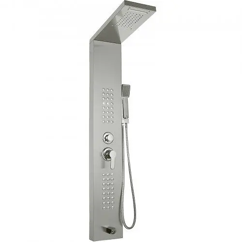 VEVOR Easy 5 In1 Shower Panel Tower System Stainless Steel Commercial Waterfall Adjustable, HSYGYS5HYFTHS0001V0