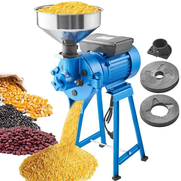 VEVOR Electric Grain Mill Grinder, 1500W 110V Spice Grinders, DDMPSGWY3000WPEK7V1