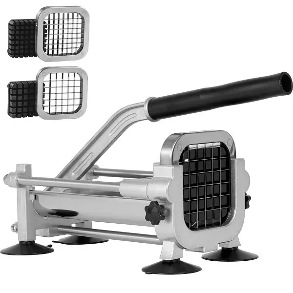 VEVOR French Fry Cutter, Potato Slicer 1/2-Inch & 3/8-Inch Stainless Steel Blades, S12INCH38INCHM07PV0