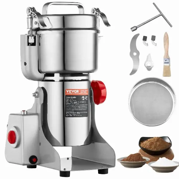 VEVOR Heat-Resistant 750g Commercial Spice Grinder 2000W, 8.66 Length, DDDPSGWYMJ75VR7JBV1