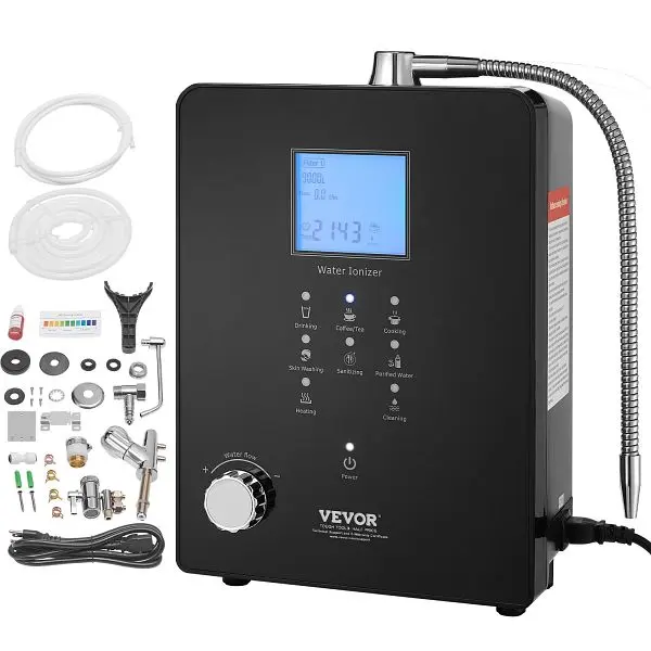 VEVOR Industrial Alkaline Water Ionizer Machine, pH 3-11.2 Alkaline Acidic Hydrogen Water Purifier, DJSJTS9B0000X4OBJV1