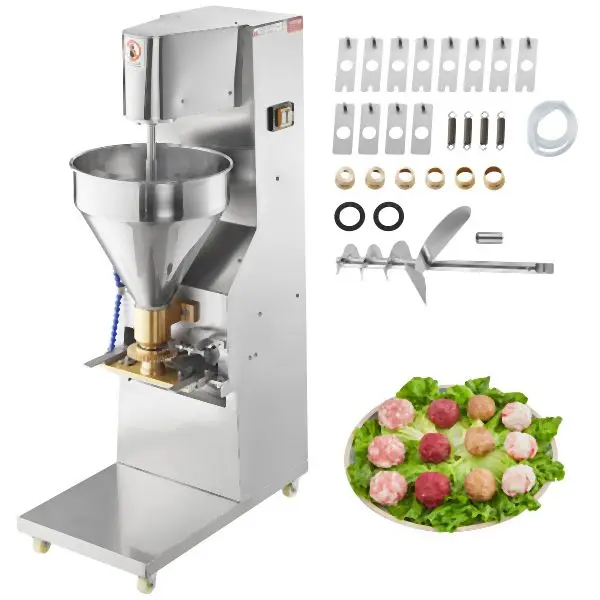 VEVOR Low-VOC Commercial Meatball Forming Machine, 280 Pieces/min Automatic Meatball Maker, 1100W, RWJ11KWRWCX0MIGN3V1