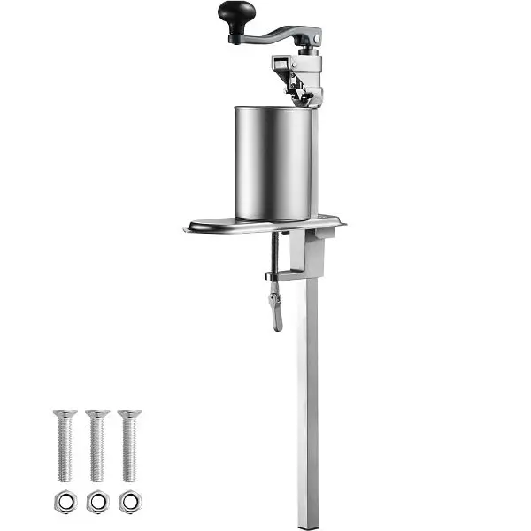 VEVOR Manual Can Opener, Commercial Table Quick-Grip Clamp Opener Large Cans, KGQ40CMBXGZJMDFV2V0