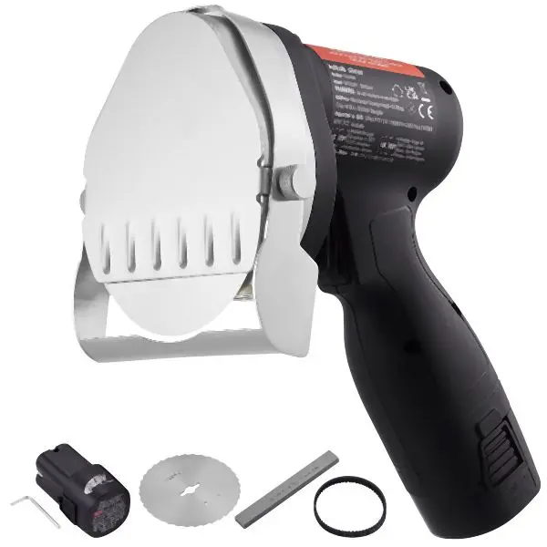 VEVOR Next-Generation Electric Shawarma Knife, 80W Cordless Battery, 0-8mm Adjustable Thickness, TEQKRD80WWDDETO85V1