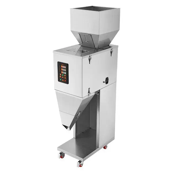VEVOR Particle Filling Machine, 0.022-2.2 lbs/10-1000g, Foot Pedal, Weigh Filler Beans Seeds Grains Tea Granular Kiting, L...