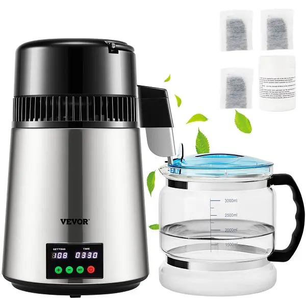 VEVOR Pro-Series 1.1 Gal Water Distiller, 0.3 Gal/H, D1LH1LH4L110VH647V1