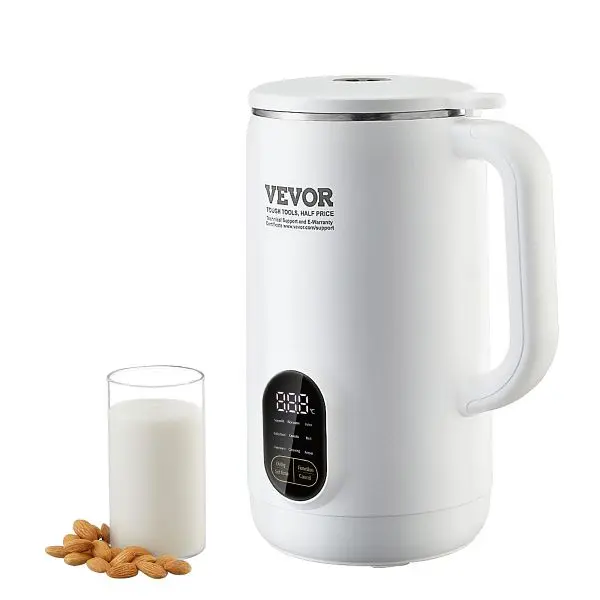 VEVOR Reducing Coupling Nut Milk Maker, 9--1 Soy Milk Maker 12-Leaf Blades, JGNNJ304BXG1IOVK8V1