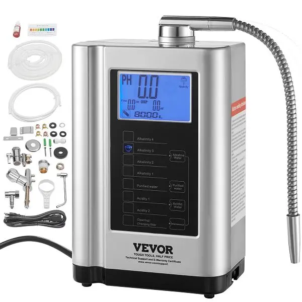 VEVOR Rugged Alkaline Water Ionizer Machine, up to -650mV ORP, DJSJTS7B000081TRQV1