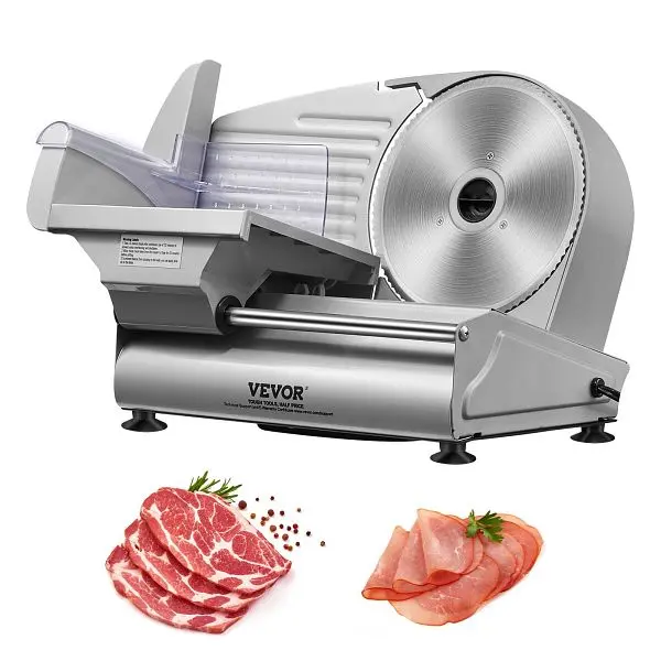 VEVOR Top-Quality Meat Slicer, 180W Electric Deli Food Slicer 7.5" SUS420 Stainless Steel Blade & Blade Guard, 0 ...