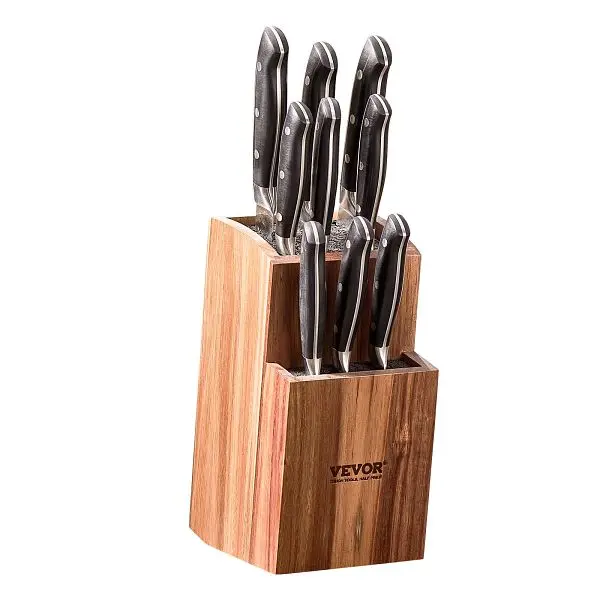 VEVOR Universal Knife Holder, Two-Tier Knife Storage Stand, TYDJZSK00000A0C6ZV0
