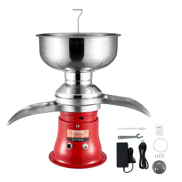 VEVOR Wide Milk Cream Centrifugal Separator, Operation Mode Knob, DDNYFLQ5L30W8VEH8V1
