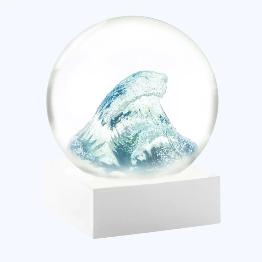 Wave Snow Globe (Hand-Finished)