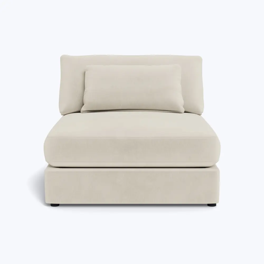 Delancey Armless Chair Brushed Nickel