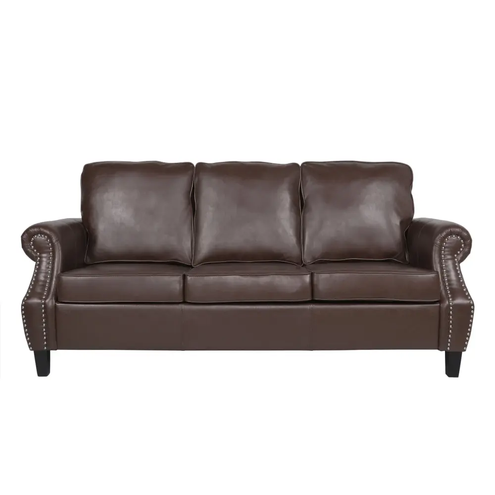 Drawer Slide Glides Contemporary 3 Seater Sofa Nailhead Trim