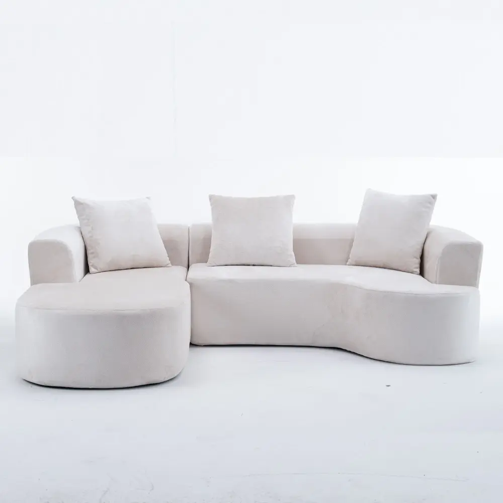 Modular Sectional Sofa L Shape Chaise Deep Seat