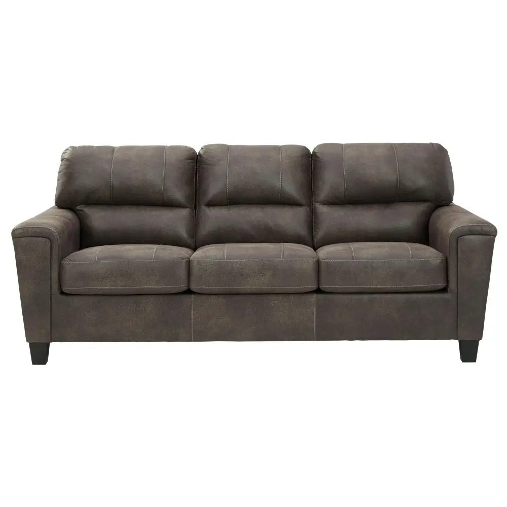 Diamond Modern Furniture Unique Design Navi Leather Look Queen Sofabed 9400239