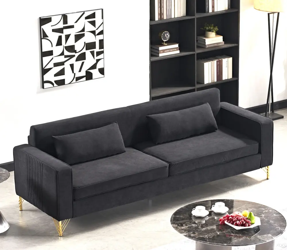 Aesthetic 3 Seater Couch Classic Modern Appeal And Luxurious Plush Comfort : Contemporary Line