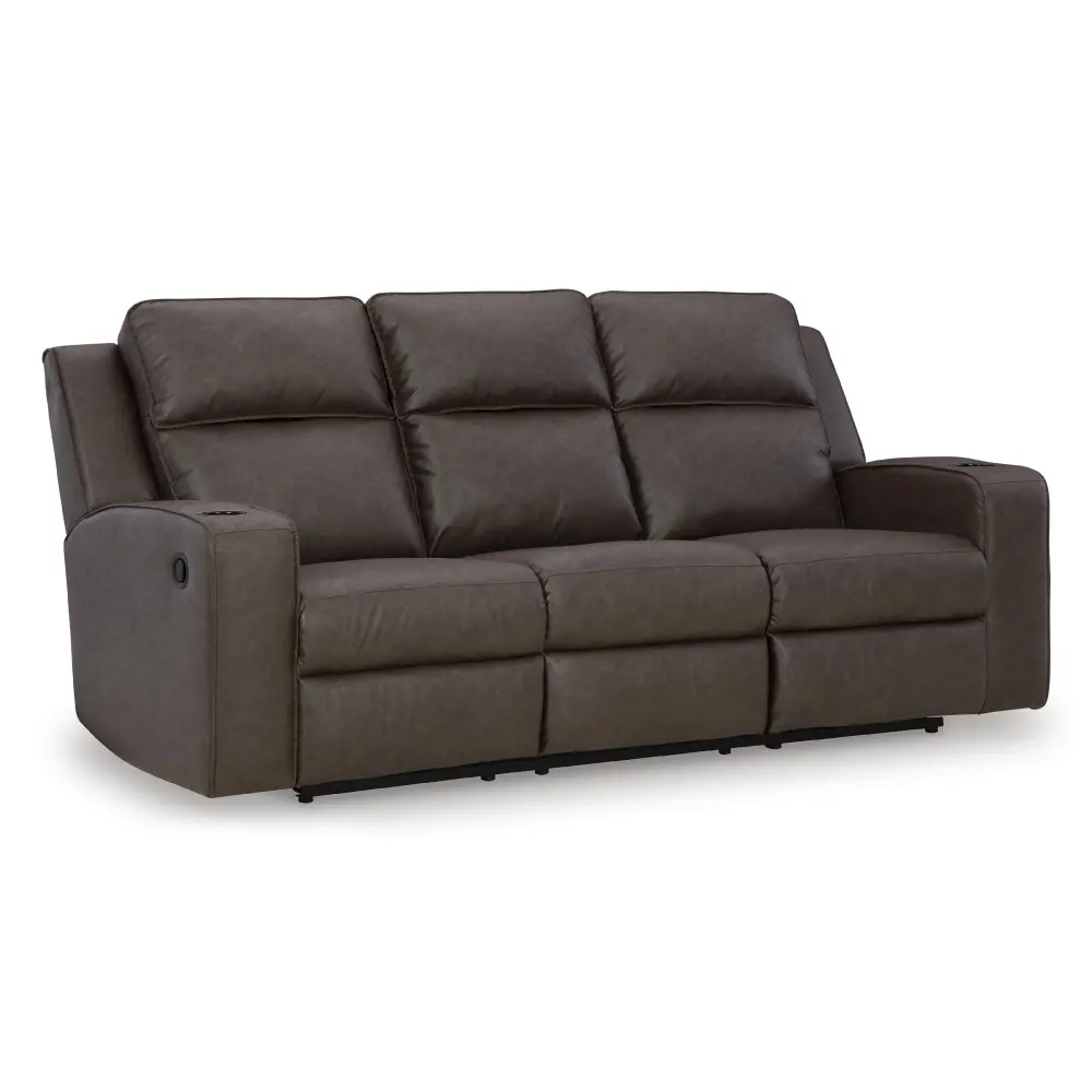 Diamond Modern Furniture Exclusive Design Lavenhorne Reclining Leather Look Sofa 6330689