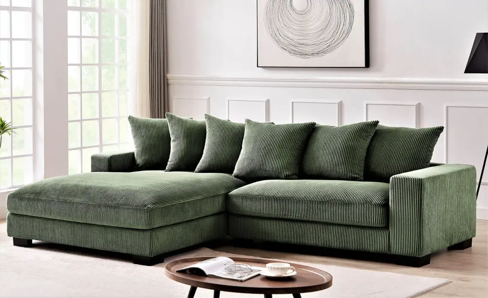 Luxe - Oversized 2 Piece Sectional Couches Living Room, L Shaped Sofa Chaise