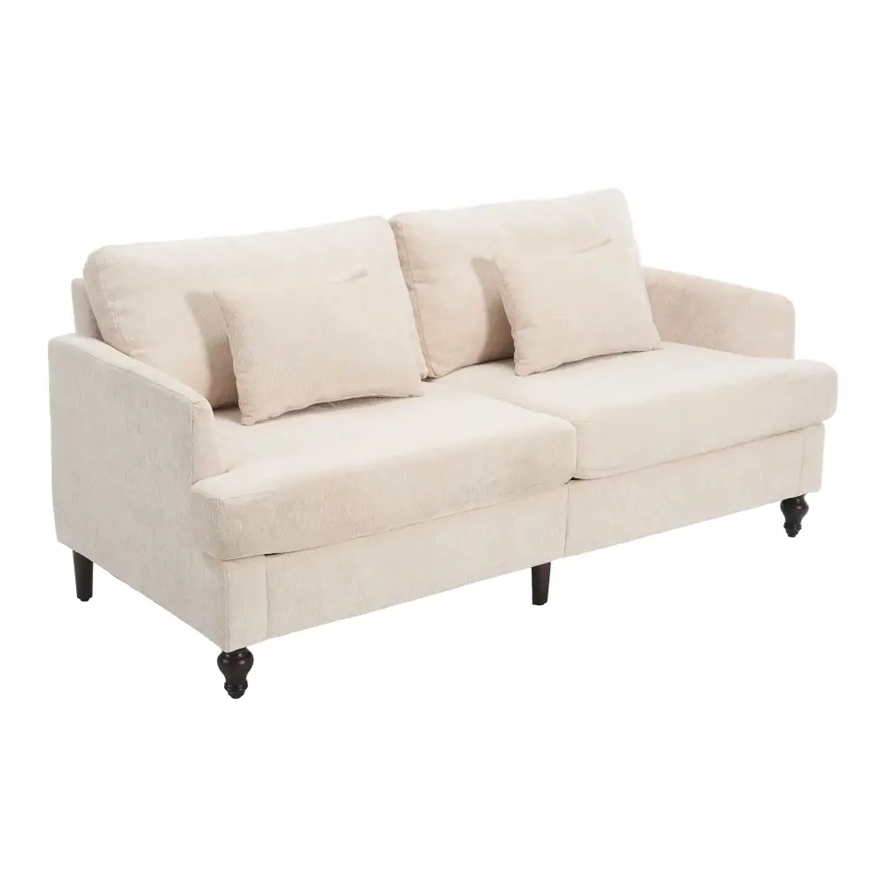 Mid Century Today's Fabric Loveseat Sofa, 2 Seat Upholstered Couch