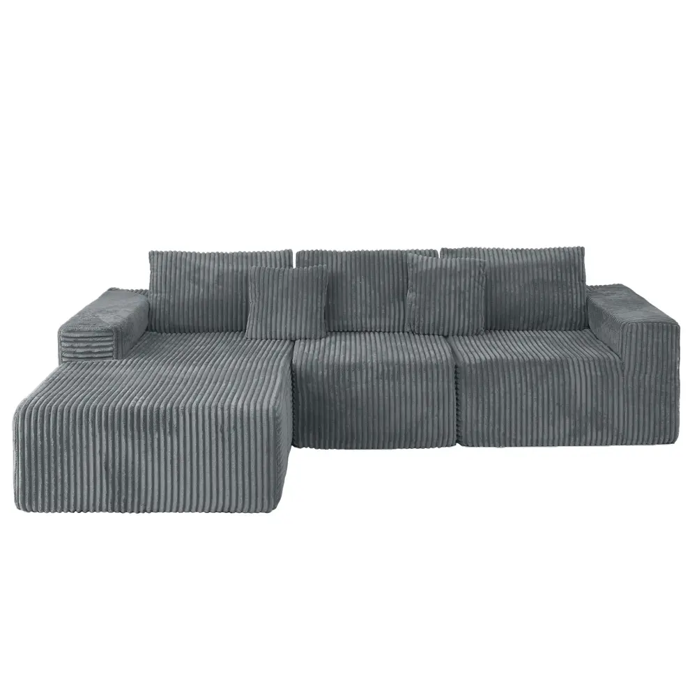 Modern Cloud Sectional Sofa L-Shape Chaise